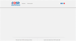 Desktop Screenshot of cosdonline.org